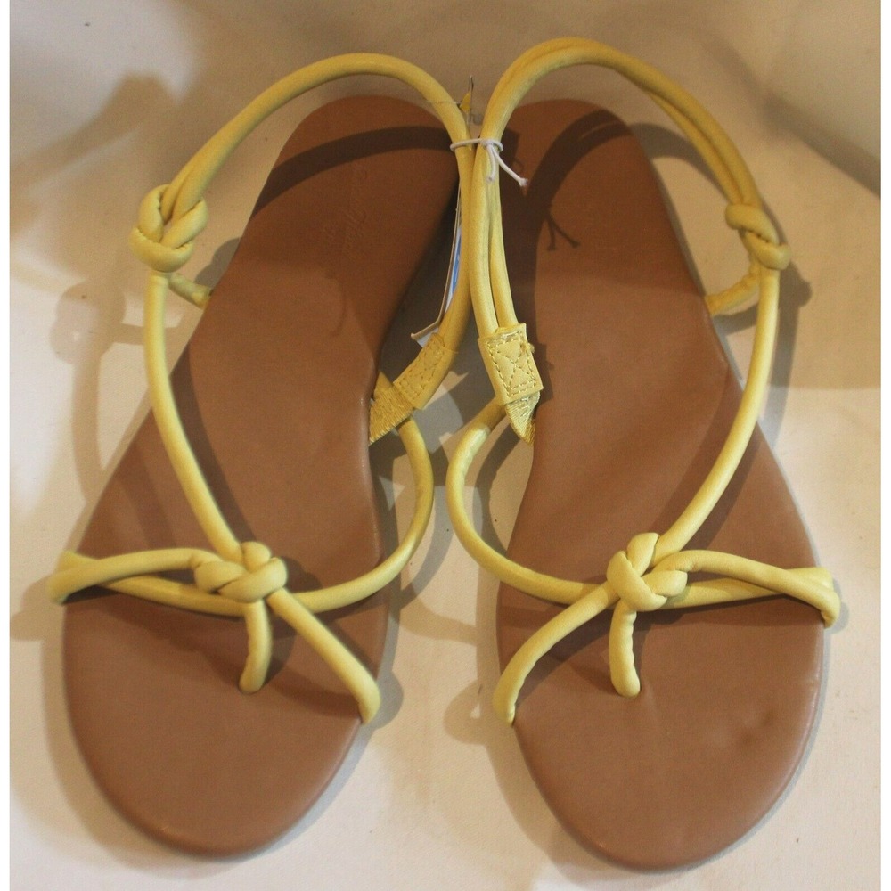Women's Petal Tubular Sandals - Universal Thread Yellow Size 6.5